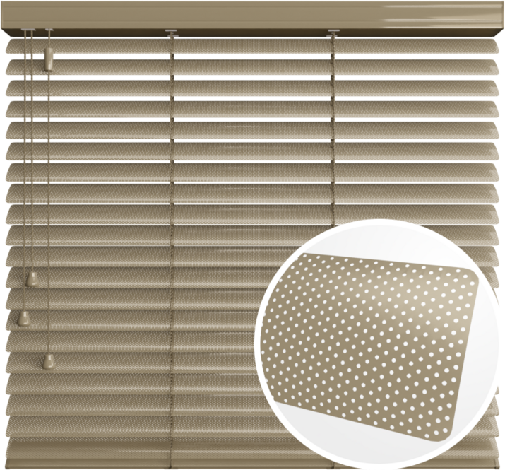 Żaluzja aluminiowa 50 mm<br>z drabinką sznurkową <br>Champagne Beżowy