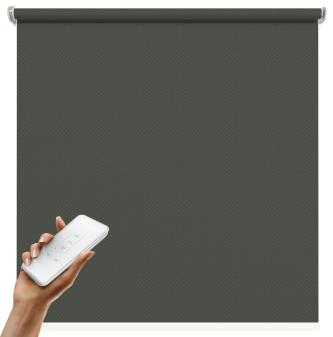 Biała roleta elektryczna,<br> GRAFITOWY MGR-061