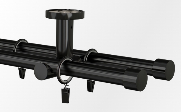 Karnisz czarny Rullo