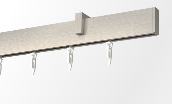 Karnisz sufitowy pojedynczy alu z systemem Wave