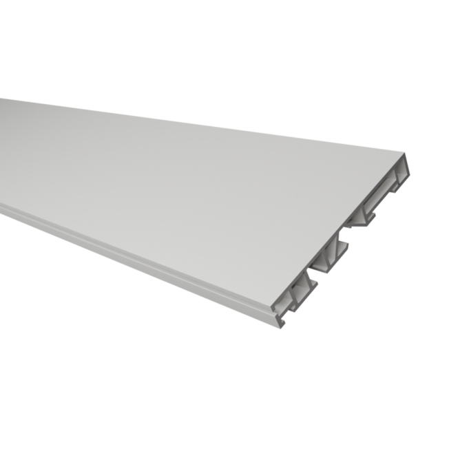 biała szyna do maskownicy metalowej 100 cm