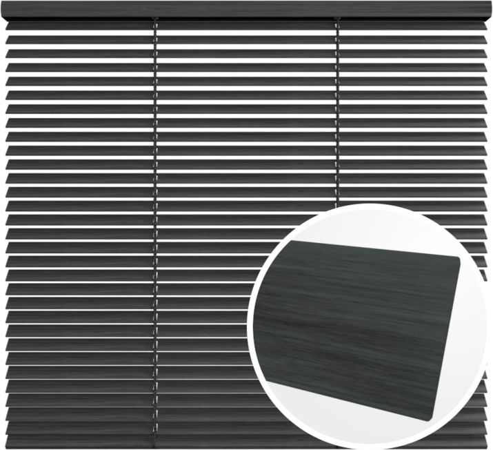 Żaluzja drewniana 25 mm<br>z drabinką sznurkową<br> 2555 WĘGIEL DRZEWNY