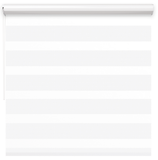 Biała roleta dzień-noc w kasecie BH 3401