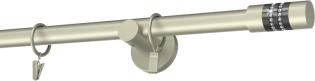 Karnisz metalowy 19mm  Onyx- krótki wspornik