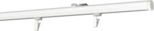 Szyna sufitowa jednotorowa okrągła - biała