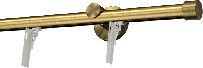  Karnisz pojedynczy przesuwny z fleksami