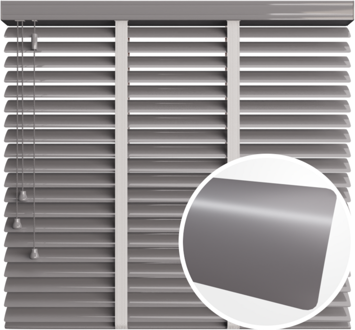 Żaluzja Aluminiowa 50 mm <br>z taśmą <br> Srebrny