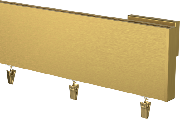 Karnisz  pojedynczy Prestige w kolorze złotym