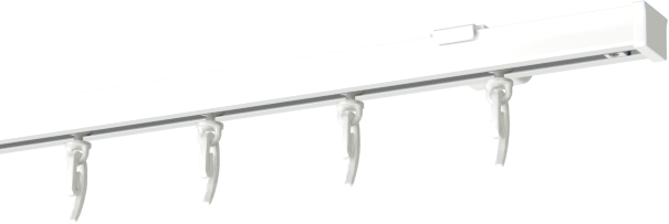 Szyny sufitowe aluminiowe pojedyncze | wave bez taśmy