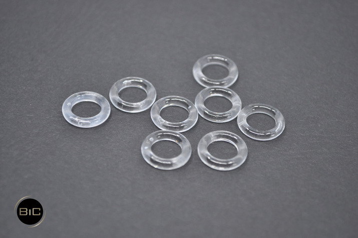 Kółko przezroczyste do rolet mini 6x10 mm sztywne - 100 sztuk
