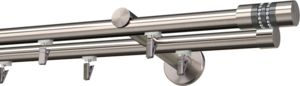 Karnisz Podwójny przesuwny Ø19mm Onyx 260 cm