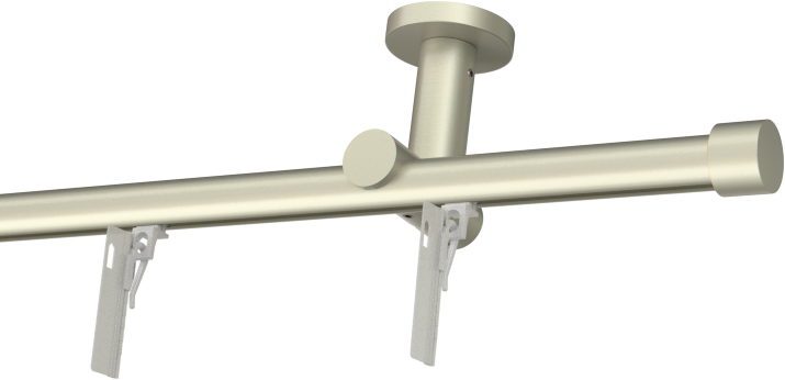 Karnisz satynowy sufitowy pojedynczy szynowy