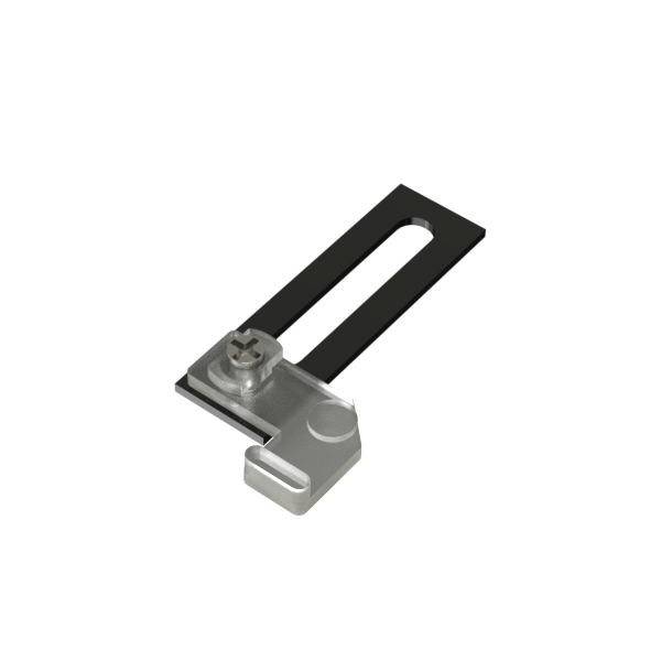 Wspornik pojedyńczy do szyn sufitowych apartamentowych - Czarny