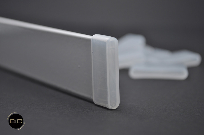 Rura / profil / szyna listwa obciążająca biała aluminium 300 cm - 1 sztuka