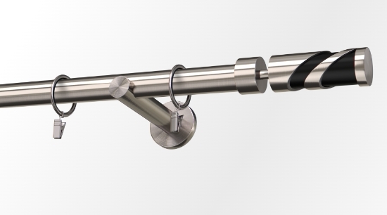  Karnisz pojedynczy metalowy fi25mm Doris