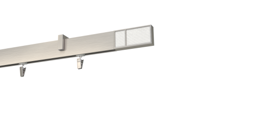 Karnisz sufitowy pojedynczy Boss Premium White