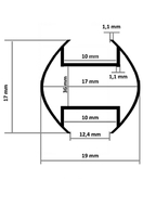 Profil Ø19 mm - 160 cm