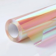 Folia dekoracyjna Rainbow Orange Tęcza Pomarańczowa Transparentna