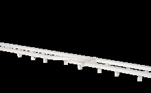 Szyna sufitowa hotelowa aluminiowa biała 240 cm lewa