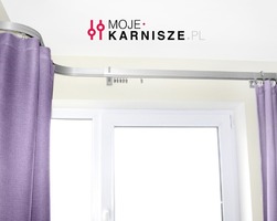 Aluminiowy karnisz  apartamentowy z łukami