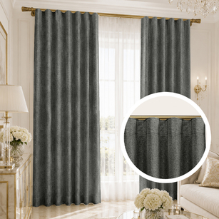 Zasłony - WAVE 6CM SOFIA ANTHRACITE 19