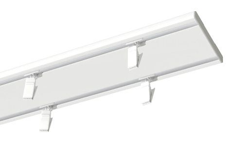 Szyna sufitowa Slim - aluminiowa podwójna