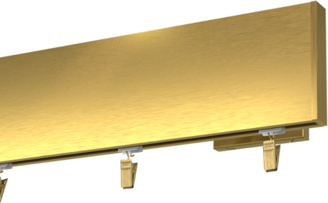 Karnisz  pojedynczy Prestige w kolorze złotym
