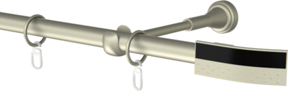 Karnisz pojedynczy metalowy Inspire  agrafka