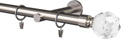 Karnisz pojedynczy metalowy fi25mm Doris