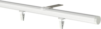 Szyna sufitowa jednotorowa okrągła - biała