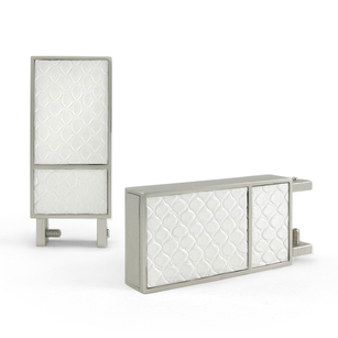 Kolor: aluminium szczotkowane, (komplet - 2 szt)