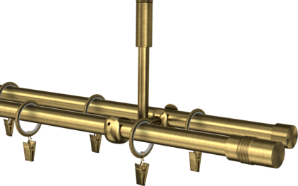 Karnisz sufitowy podwójny Cylinder