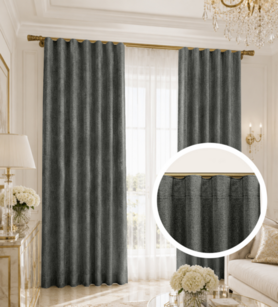 Zasłony - WAVE 6CM SOFIA ANTHRACITE 19