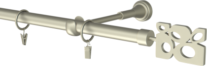 Karnisz pojedynczy metalowy Doxa