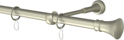 Karnisz pojedynczy metalowyColosseo  agrafka