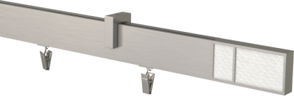 Koloru aluminium szczotkowane z żabkam
