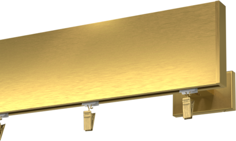 Karnisz pojedynczy Prestige w kolorze złotym