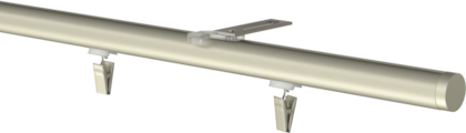 Szyna sufitowa jednotorowa okrągła - satyna