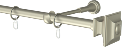 Karnisz pojedynczy metalowy Barocco  agrafka